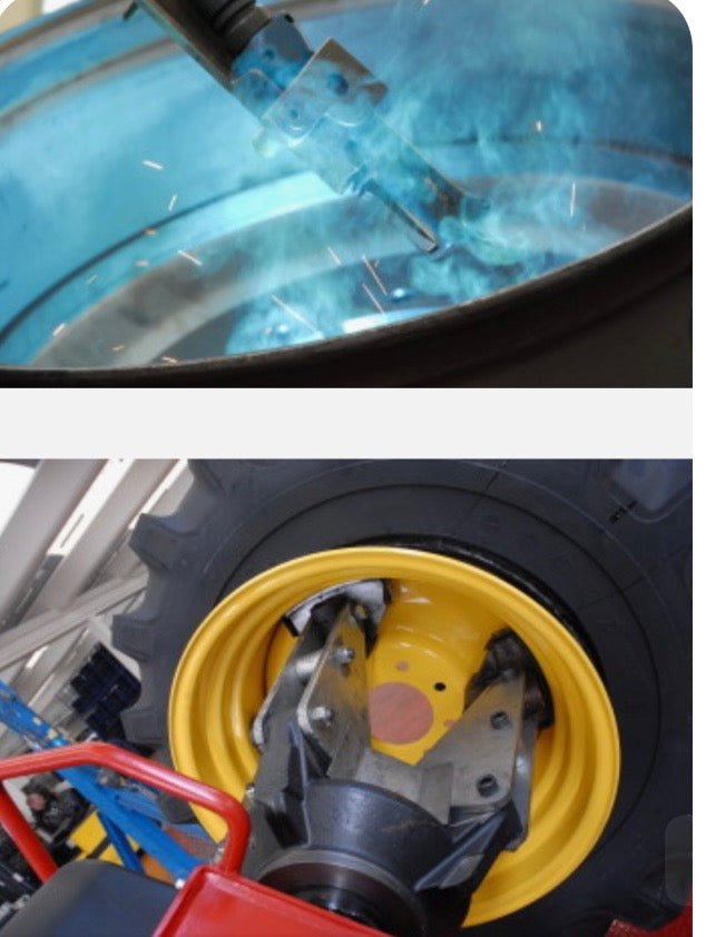 JANTES TRACTEURS ET MATERIELS AGRICOLES  SUR MESURE + PEINTURE COULEUR SOUHAITE- PEINTURE EPOXY