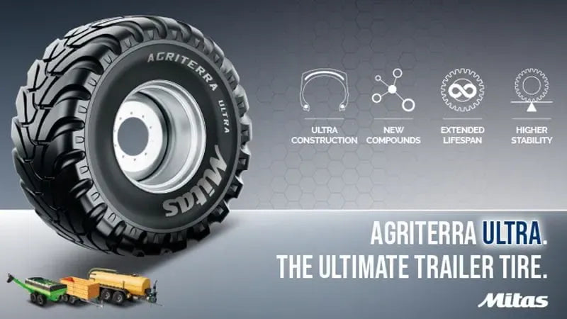 650/55R26.5 TL 169D AGRITERRA ULTRA NOUVEAU DOUBLE CEINTURE ACIER MITAS